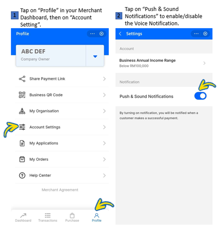 What Is Voice Notification And How Do I Set It Merchant Help Center